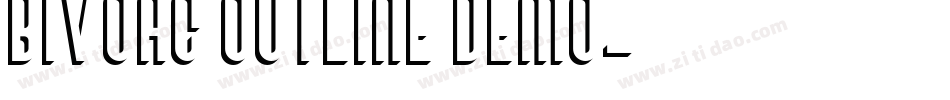 Bivoac Outline Demo字体转换
